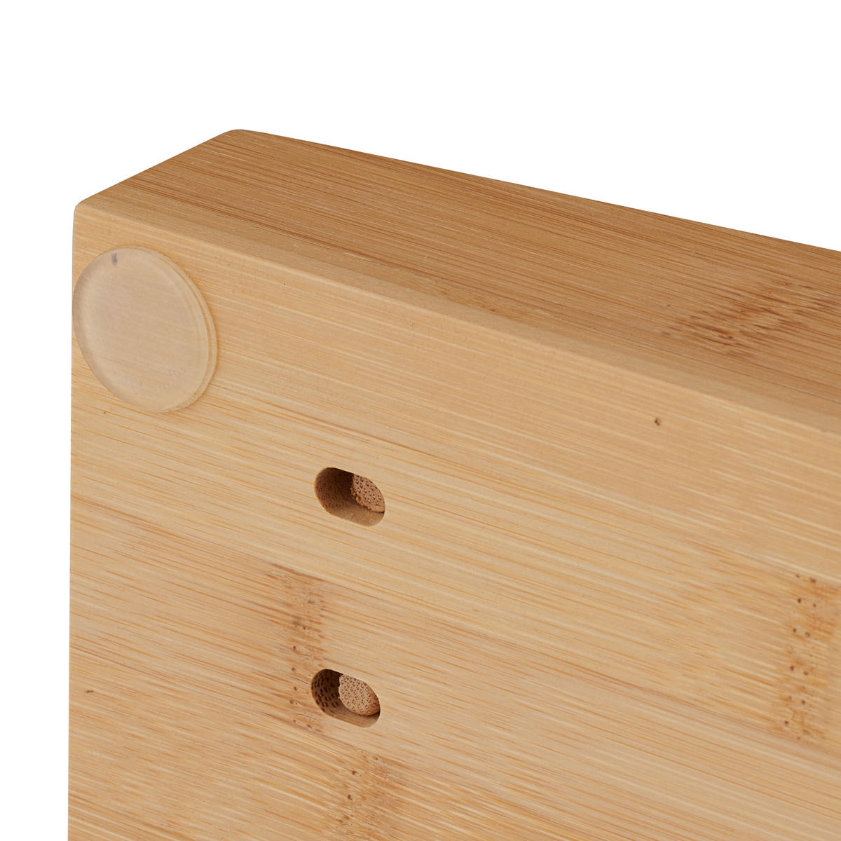 MESSERHALTER - Hellbraun, Holz (13/5.5/40cm) - Relaxdays