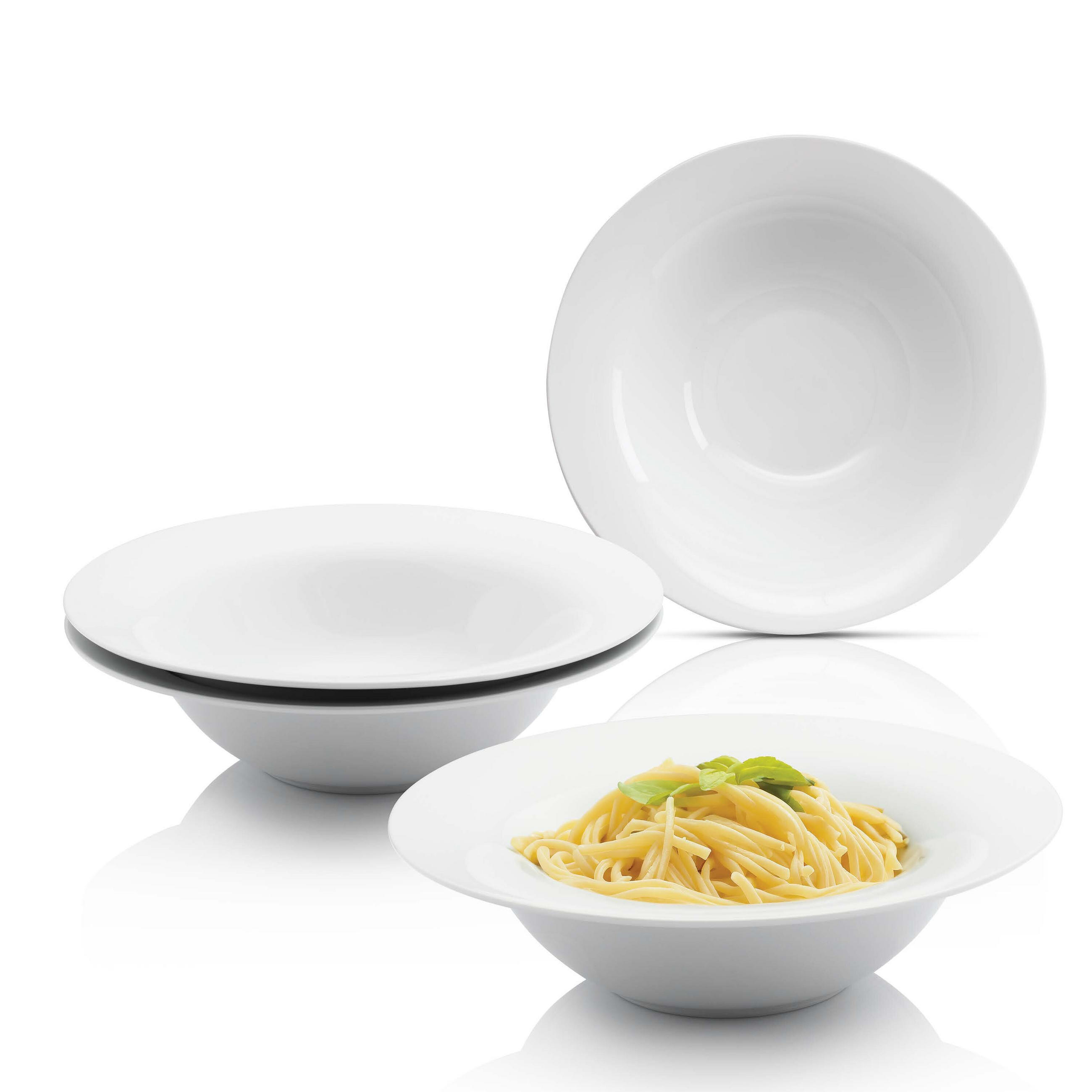 PASTATELLER SET NEW PORT - 4 teilig aus Porzellan - Weiß, Keramik (23.3cm) - Sänger