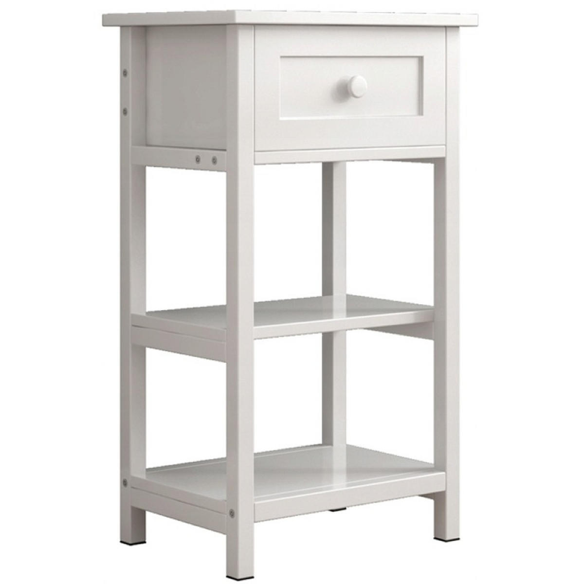 NACHTTISCH weiß 45/68/30 cm - Weiß, Holzwerkstoff (40/68/30cm)