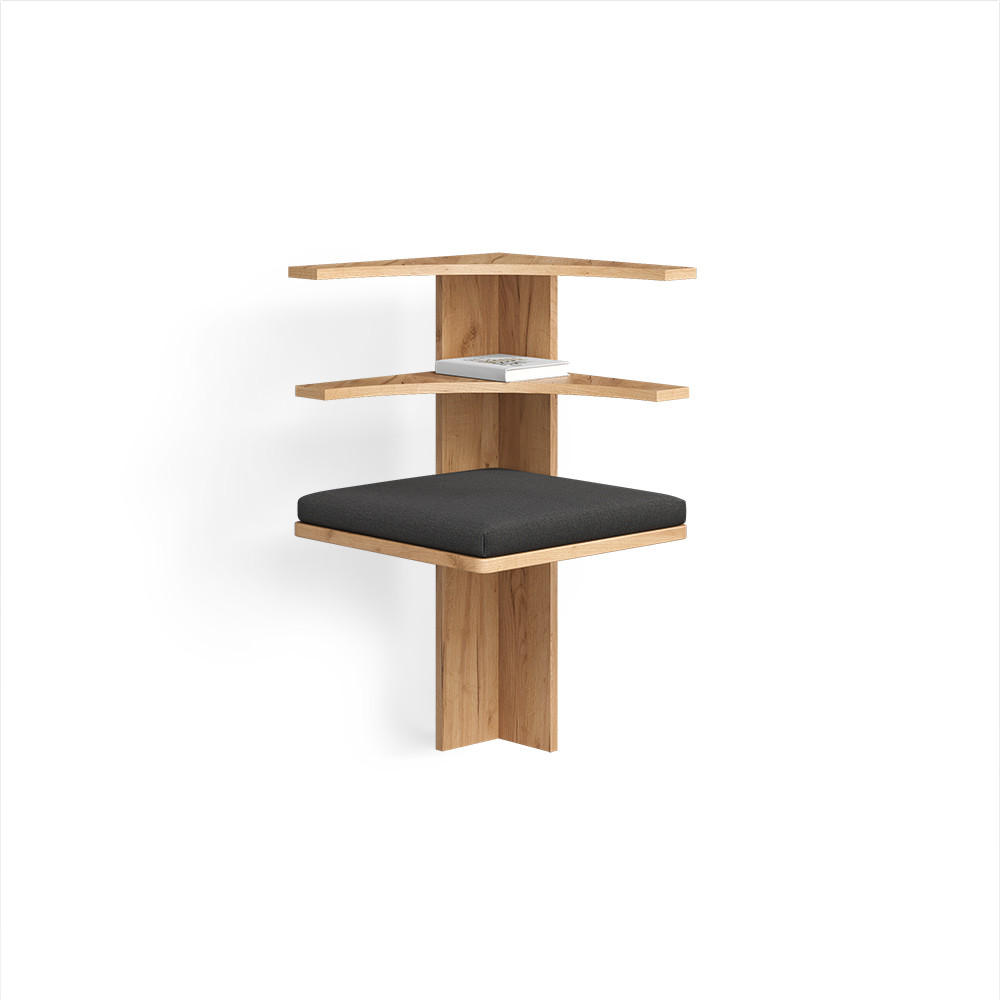 ESSZIMMER-ECKBANK Tiberio Sandeiche 43.5 x 43.5 cm - Sonoma Eiche, Holzwerkstoff (43.5/43.5cm) - Livinity®
