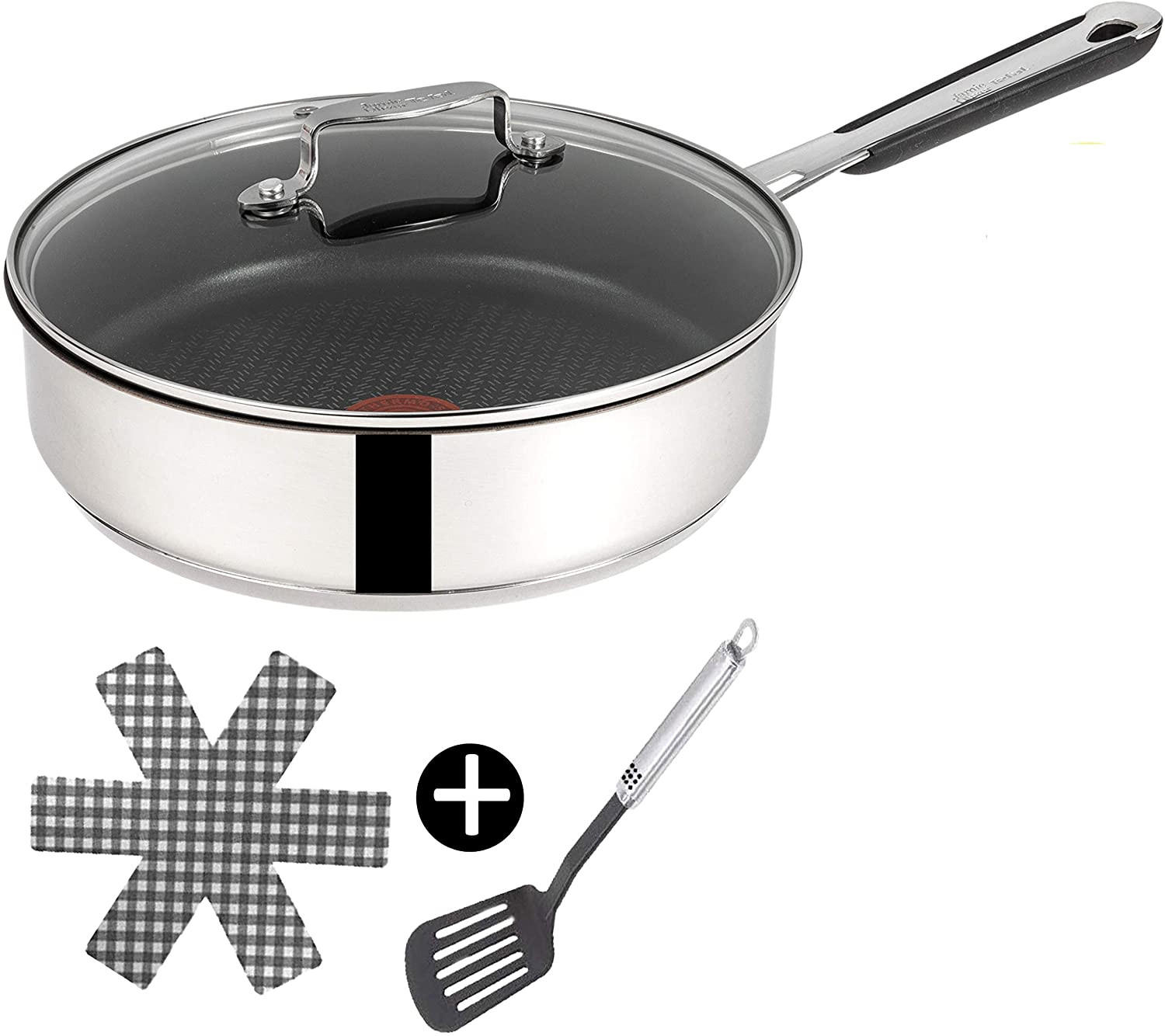 SCHMORPFANNE E76 Jamie Oliver Silber 3er Set - Silberfarben, Keramik/Metall (25cm)