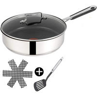 SCHMORPFANNE E76 Jamie Oliver Silber 3er Set - Silberfarben, Keramik/Metall (25cm)