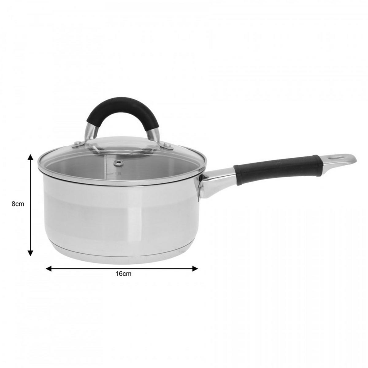 STIELTOPF Silber 16/16/8 cm KH1255 - Silberfarben, Kunststoff (16cm) - Kinghoff 