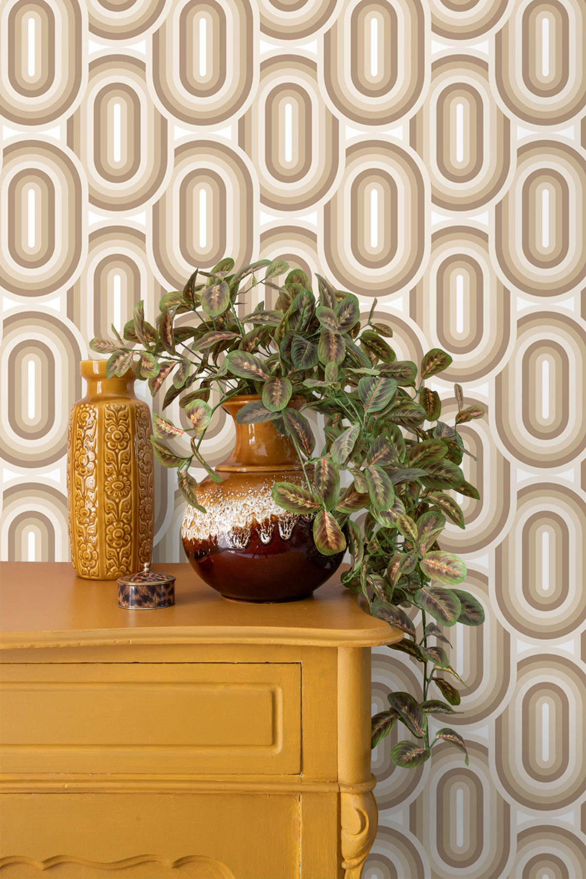 TAPETE Retro-Ornamente 53 cm x 10.05 m - Beige, Papier (53/1000cm) - ESTAhome