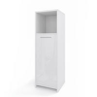 MIDISCHRANK Kiko Weiß Hochglanz 30 x 95 cm - Weiß Hochglanz, Holzwerkstoff (30/95/30cm) - Vicco