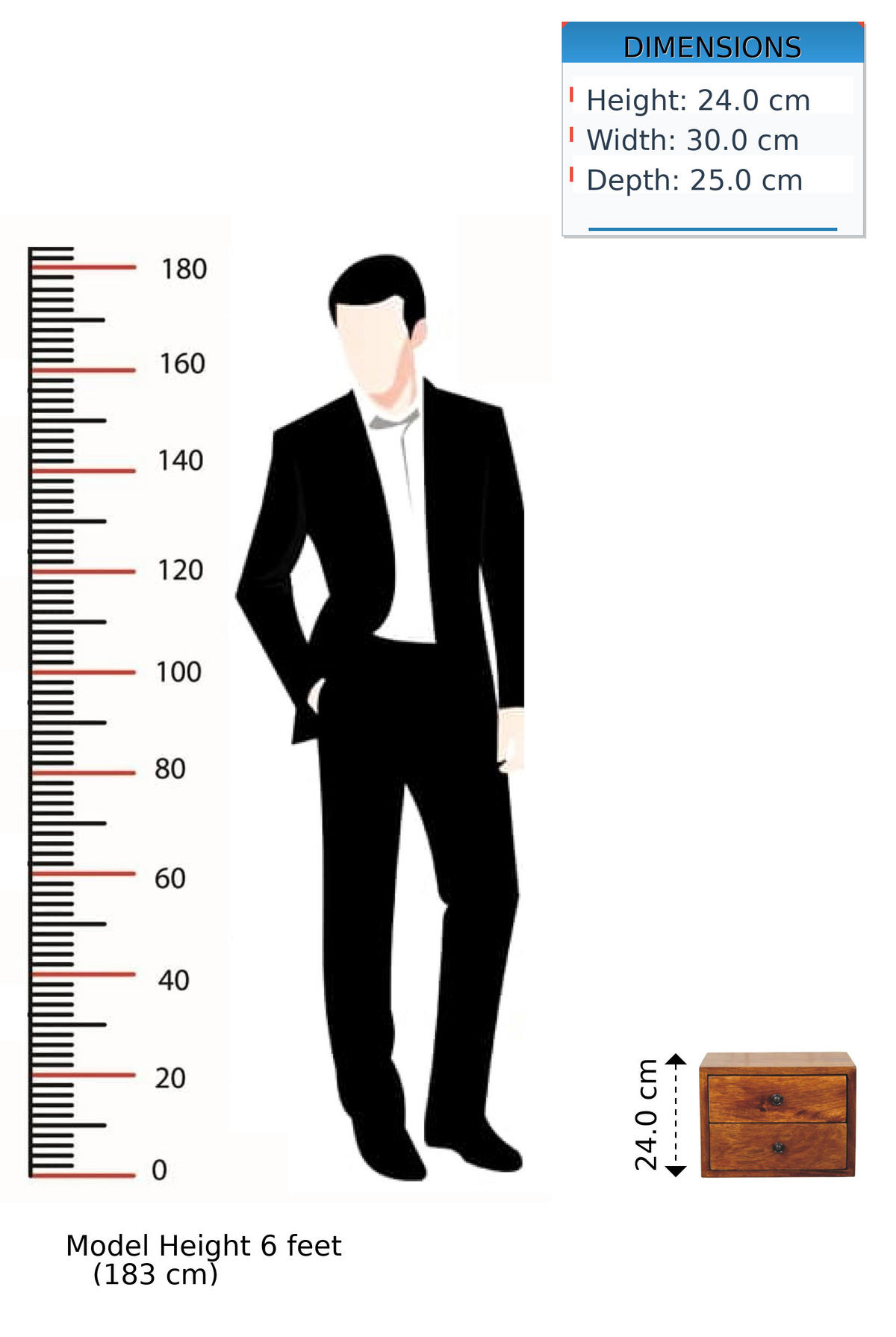 NACHTTISCH Solis, wandmontiert, Braun. - Messingfarben/Braun, Mangoholz/Holz (30/24/35cm) - Artisan Furniture