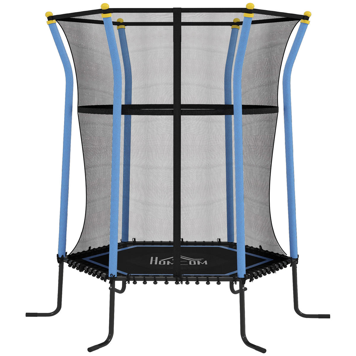 KINDERTRAMPOLIN - Blau, Kunststoff/Metall (163.5/163.5cm) - HOMCOM