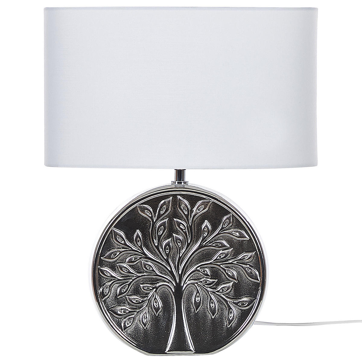 TISCHLAMPE Kherlen 20/38/48 cm - Silberfarben, Keramik (20/38/48cm) - Beliani