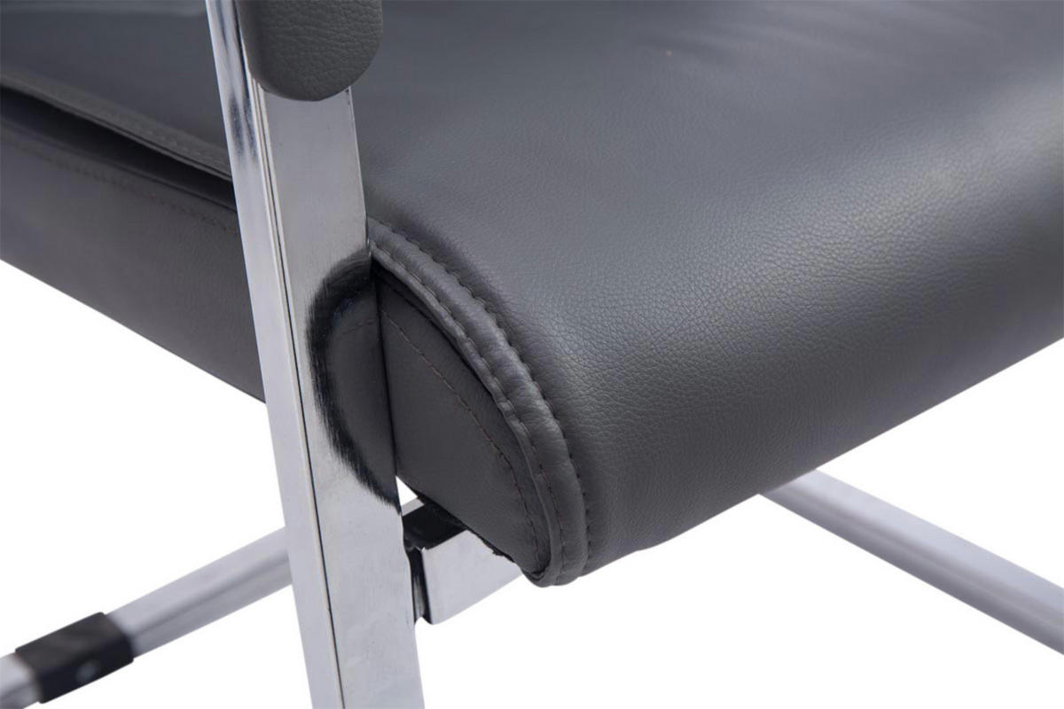 SCHWINGSTUHL 2er Set Lederlook grau - Grau, Textil/Metall (58/102/65cm) - CLP