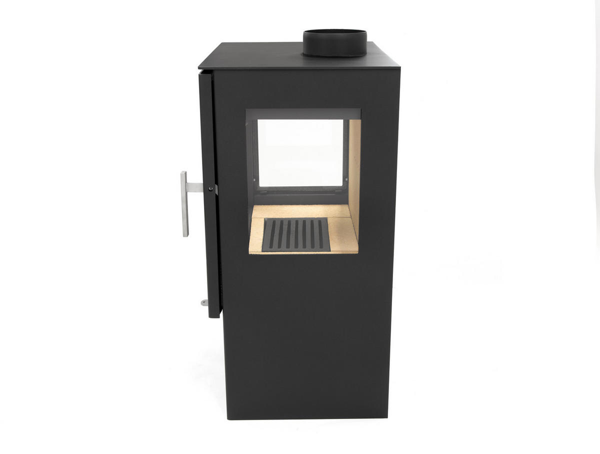 KAMINOFEN Modena Vision Stahl schwarz 9,76 kW Ofen - Schwarz, Kunststoff (80/175/120cm) - Conforto