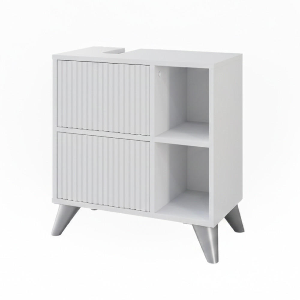 TV&Auml;TTST&Auml;LLSSK&Aring;P Leano Vit 60x62 cm med 2 l&aring;dor 62/60/30 cm
