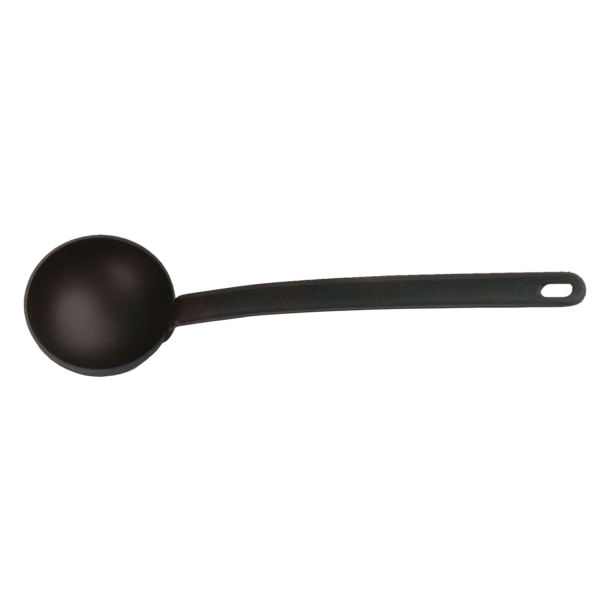 SCHÖPFLÖFFEL, Edelstahl / Kunststoff, Schwarz - Schwarz, Metall (13.58cm)