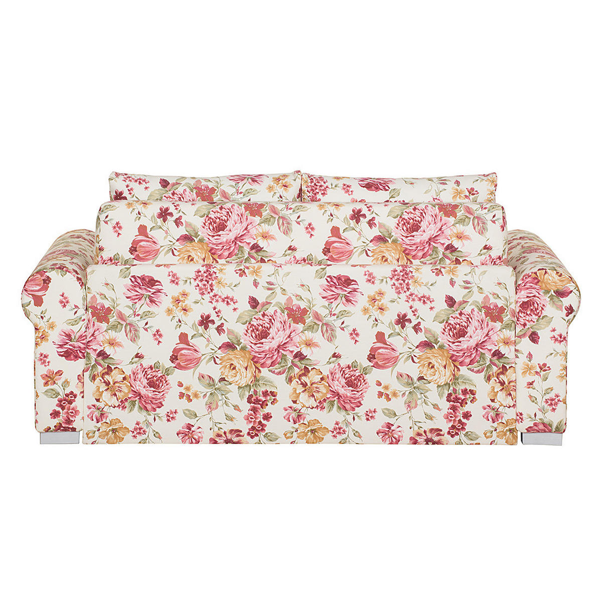 SCHLAFSOFA - Beige/Rosa, Textil (164/90/90cm) - home24