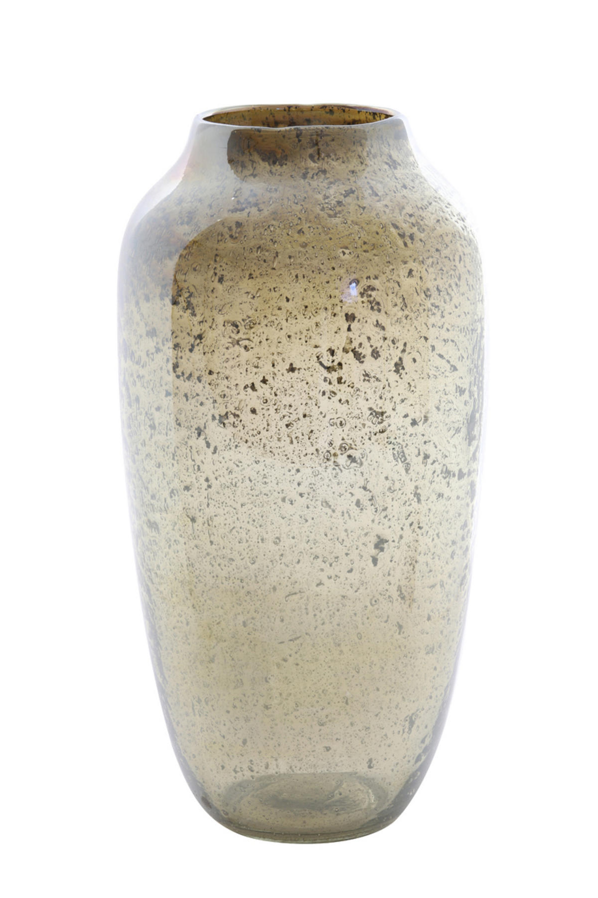 VASE Noami Orange Ø21/40 cm - Orange, Glas (21/40cm) - Light & Living