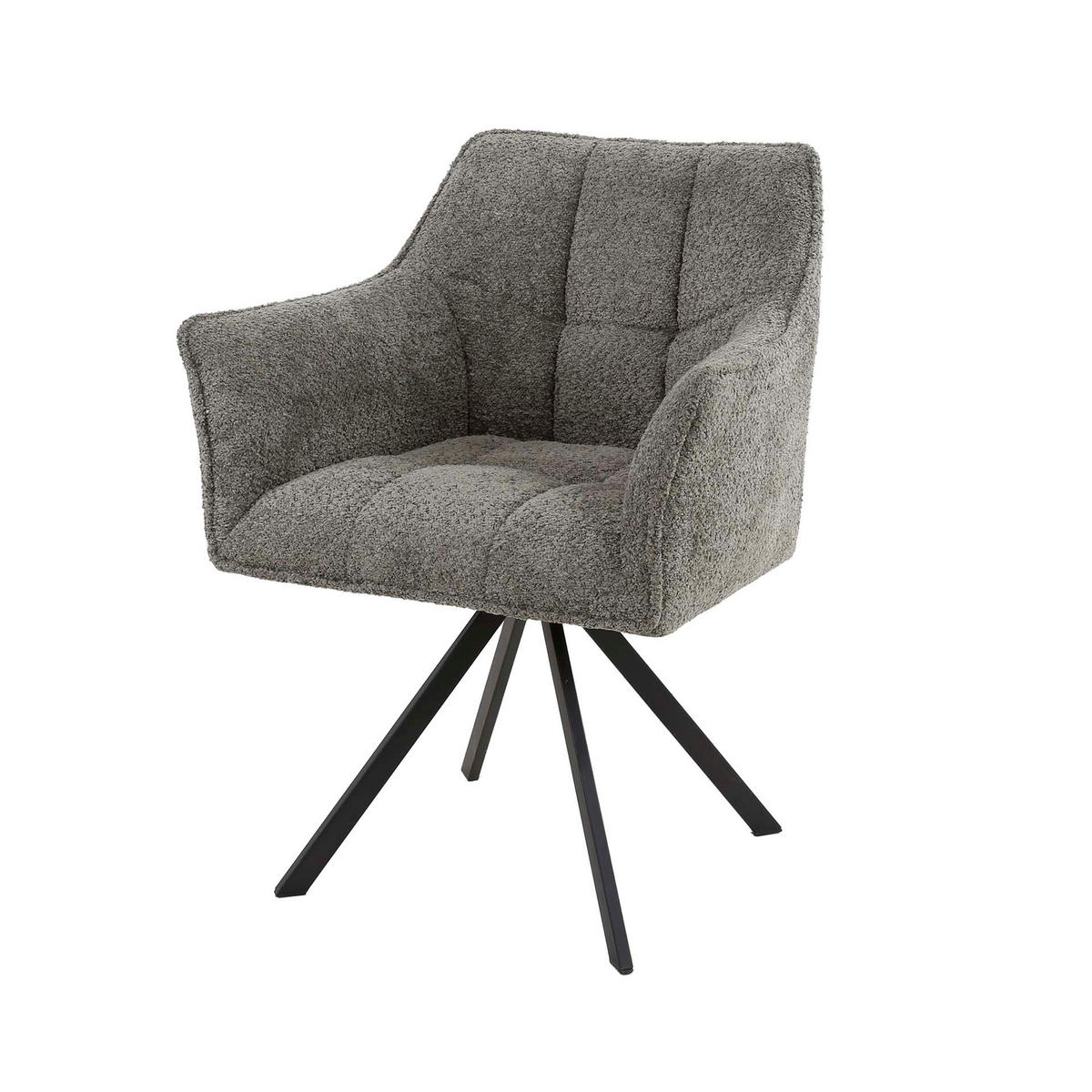 ESSZIMMERSTUHL Raster Taupe 61/62/82 cm - Taupe, Textil (62/82/61cm) - Hoyz Collection