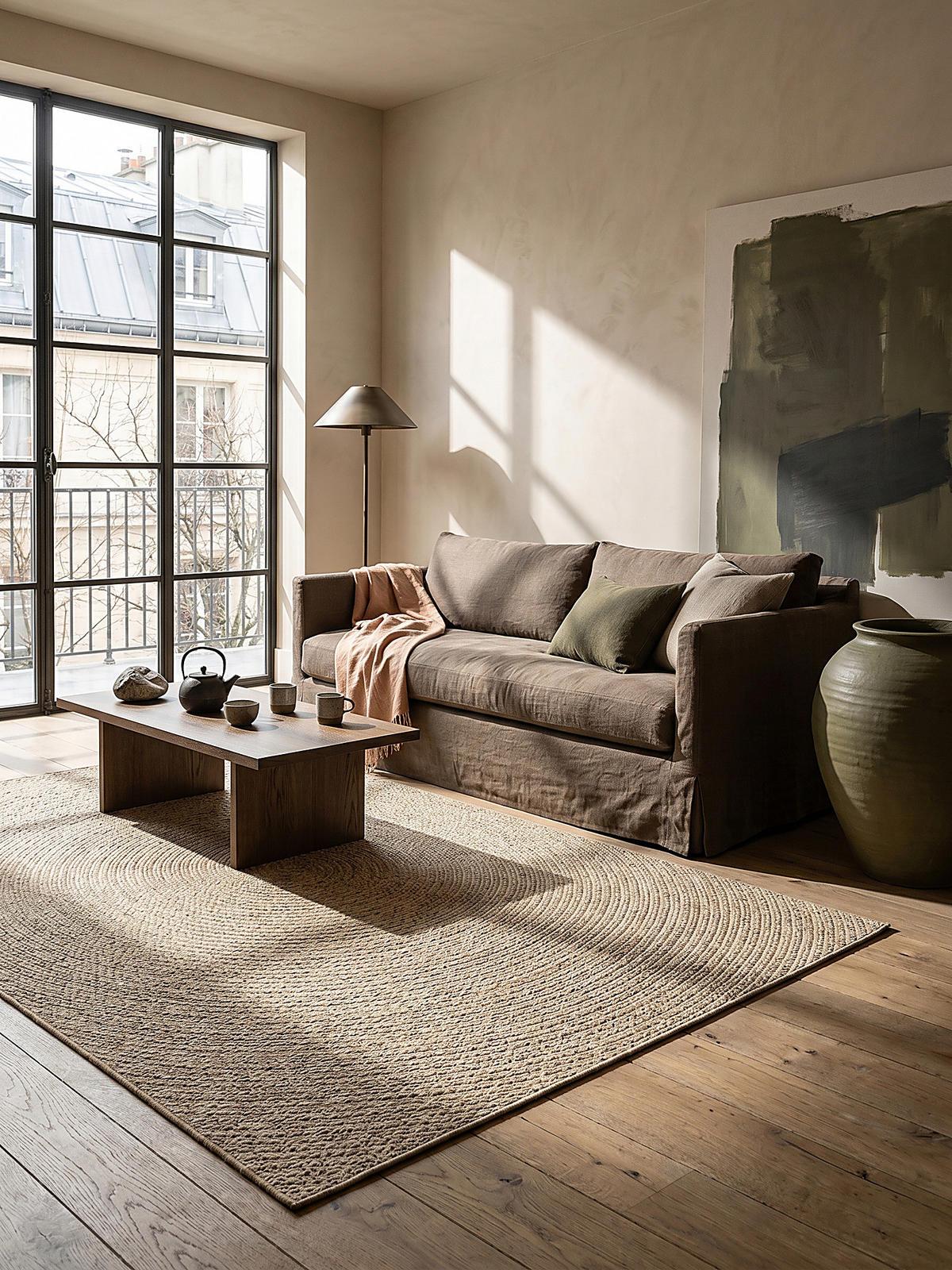 FLACHWEBTEPPICH Berber CORDEV Polypropylen Natur 160 x 230 cm - Beige, Textil (160/230cm) - KADIMA DESIGN