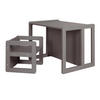KINDERSITZGRUPPE 3in1 - Anthrazit, Holzwerkstoff (61/30/44cm) - Roba