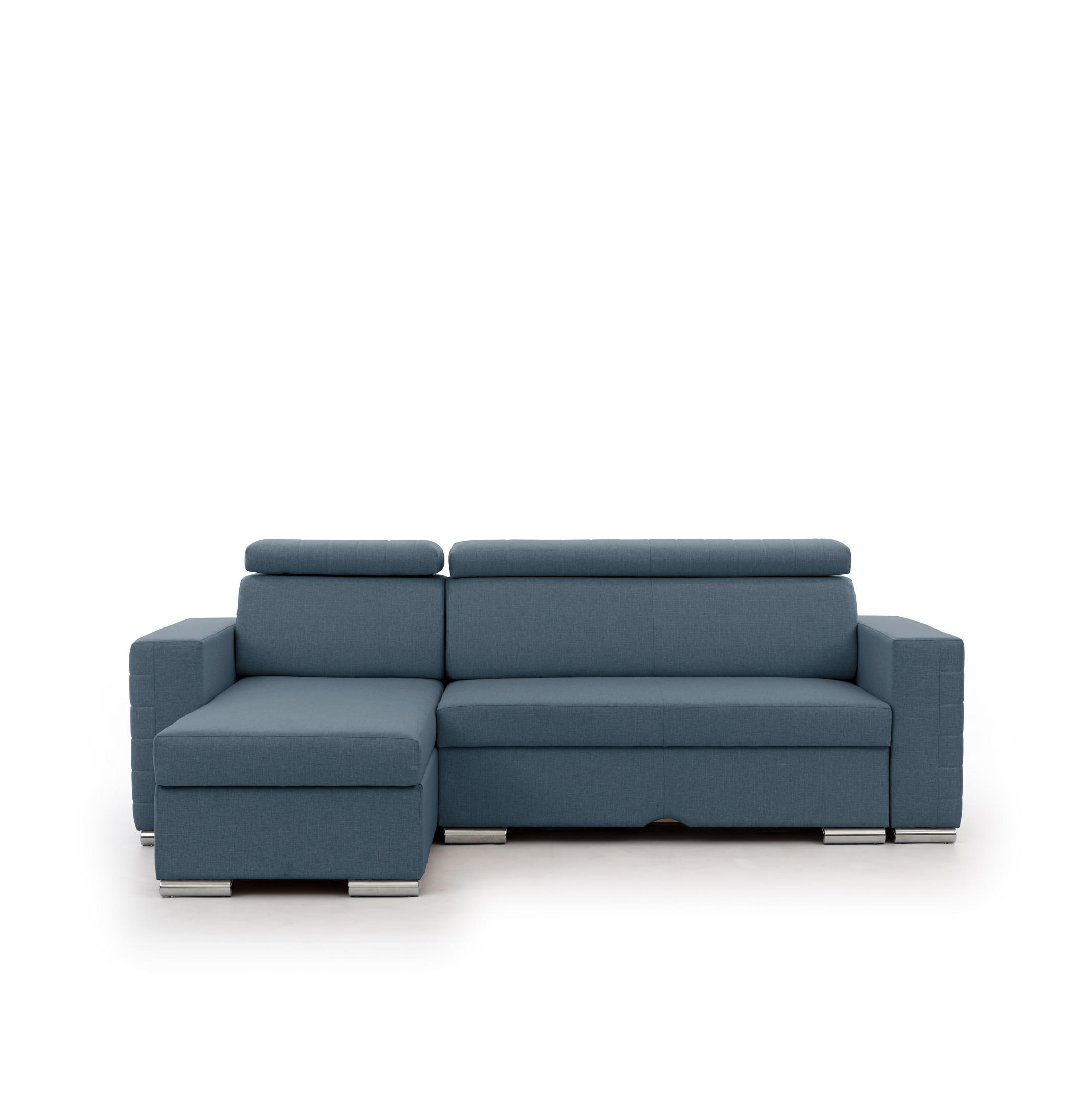 ECKSOFA Canton In Liverpool - Blau, Holzwerkstoff/Textil (260/173cm) - Fun Möbel