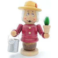 RAUCHFIGUR Wichtel Gärtnerin 15cm - Multicolor, Holz (9/15/0.1cm)