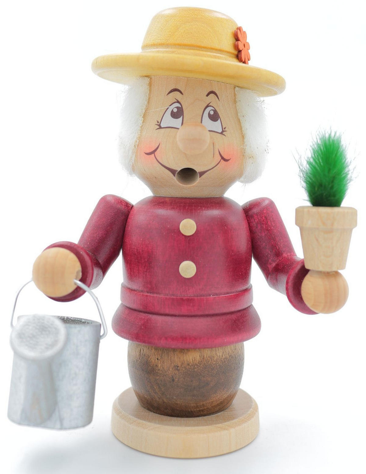 RAUCHFIGUR Wichtel Gärtnerin 15cm - Multicolor, Holz (9/15/0.1cm)