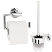 BADEZIMMER-ZUBEHÖR-SET LUCENTE 2tlg., Edelstahl, matt - Chromfarben, Metall (15.5/11/6cm) - bremermann