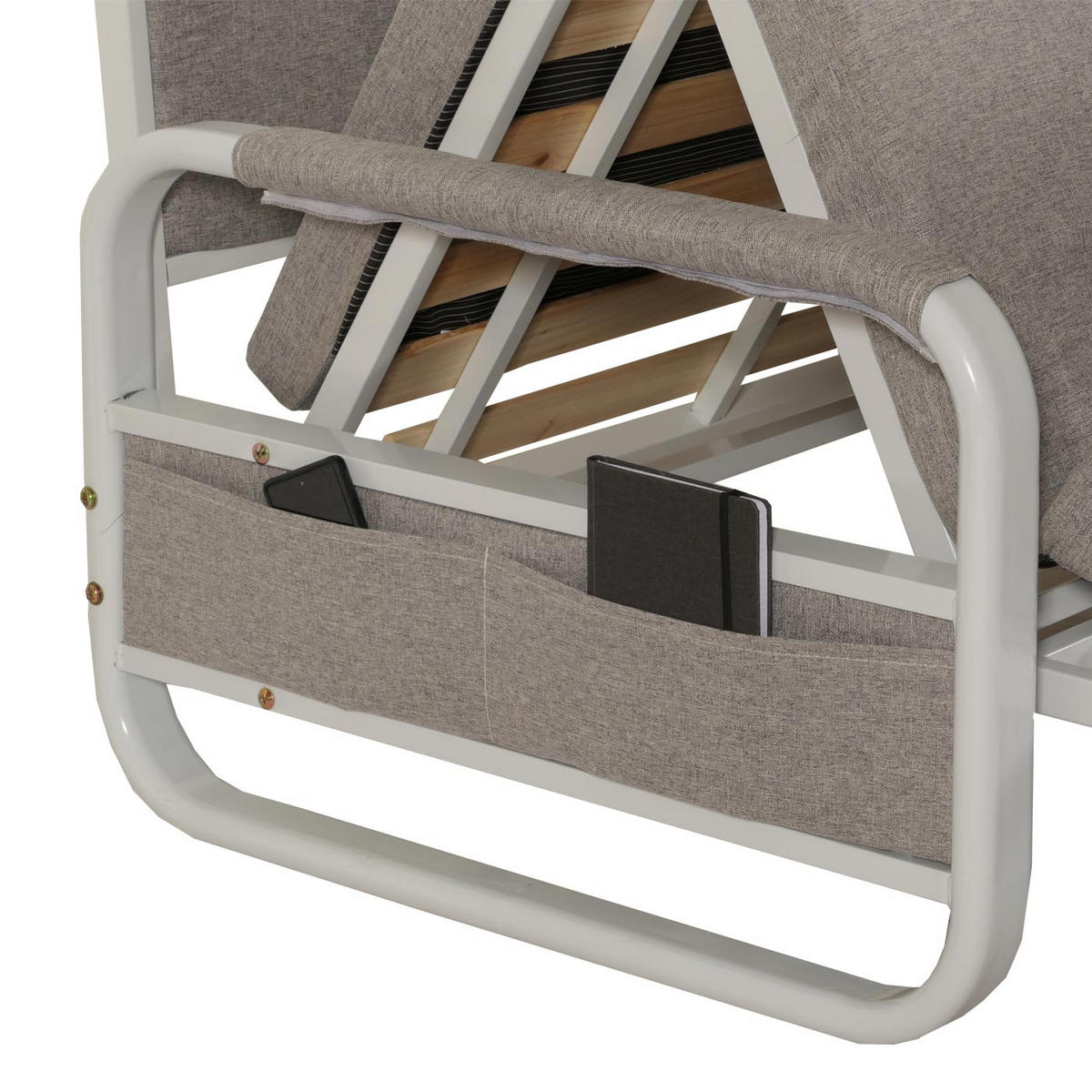 SCHLAFSOFA Grau - Grau, Textil (190/71/185cm) - MCW