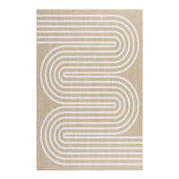 TEPPICH Premium en Vinyle Weiße Wellen 60x90 cm - Buchefarben, Kunststoff (60/90cm) - STORESDECO