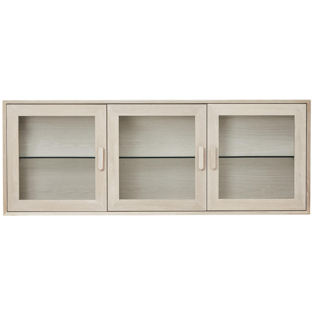 VITRINE Eiche massiv - Eichefarben, Holz/Holzwerkstoff (160/60/34cm) - Furnhouse