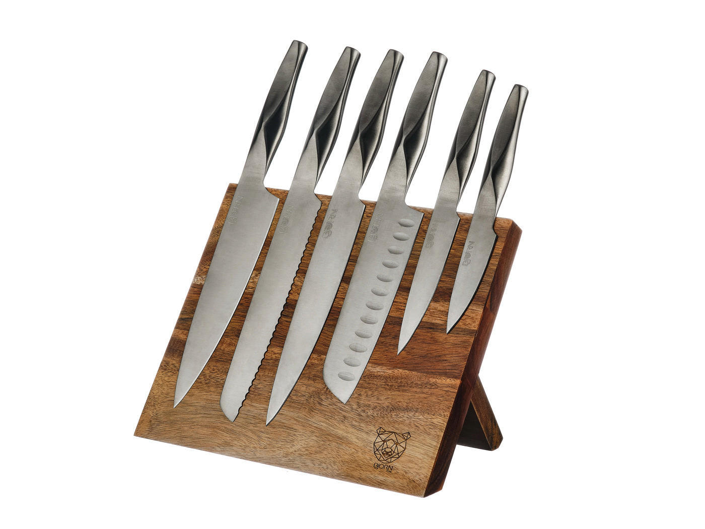 Björn Küchenmesserblock Grau 1 cm