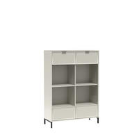 VITRINE ZIGO 150 / 104,8 cm in Kaschmir - Kaschmir, Holzwerkstoff (104.8/150/40.6cm) - MASSENO