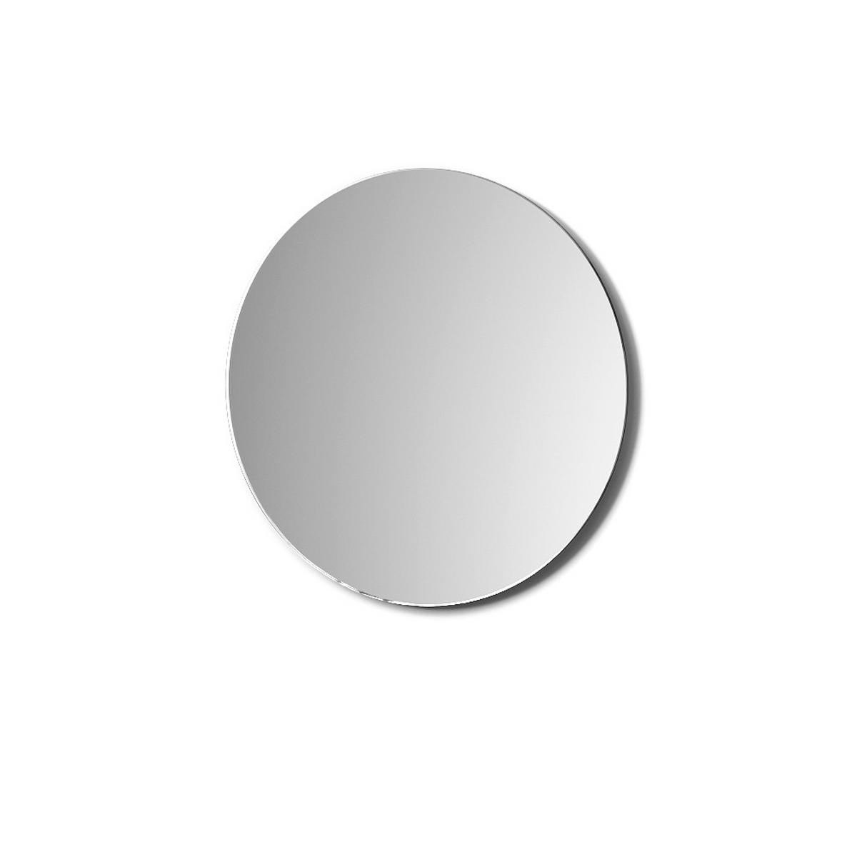 BADEZIMMERSPIEGEL Marano Sonoma/Weiß 60 x 60 cm Rund - Weiß/Sonoma Eiche, Glas (60/60/2.1cm) - Livinity®