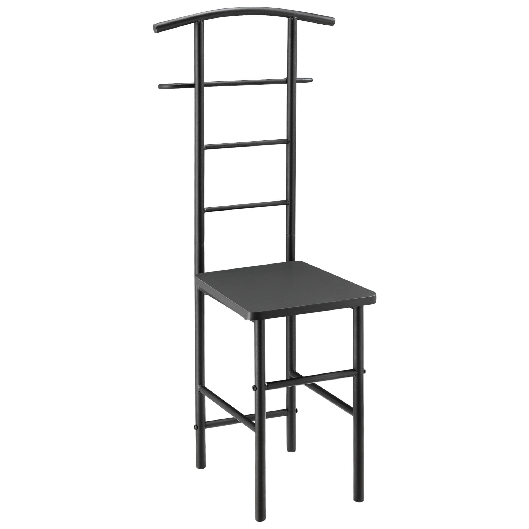 HERRENDIENER Anaheim - Dunkelgrau, Metall (45/107/45cm) - [en.casa]