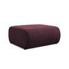 POUF Chenille Stoff Rot - Rot/Weinrot, Kunststoff/Textil (94/40/89cm) - Makamii