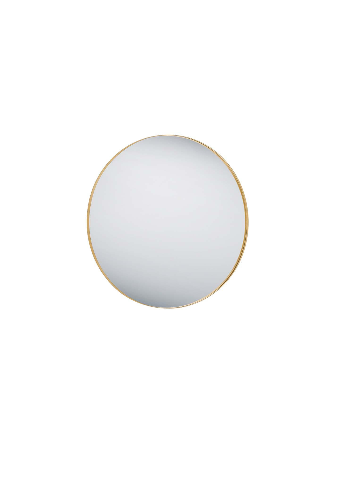 WANDSPIEGEL Britney Gold - Ø 80cm - Goldfarben, Metall (80/80/2cm) - Niermann