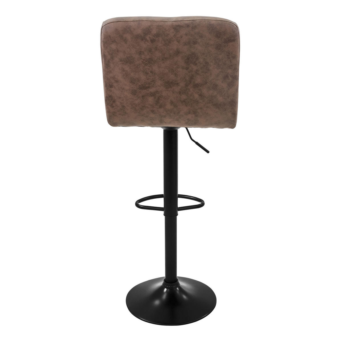BARHOCKER Microfaser braun 2er Set - Braun, Metall (50/112/45cm) - ML-DESIGN