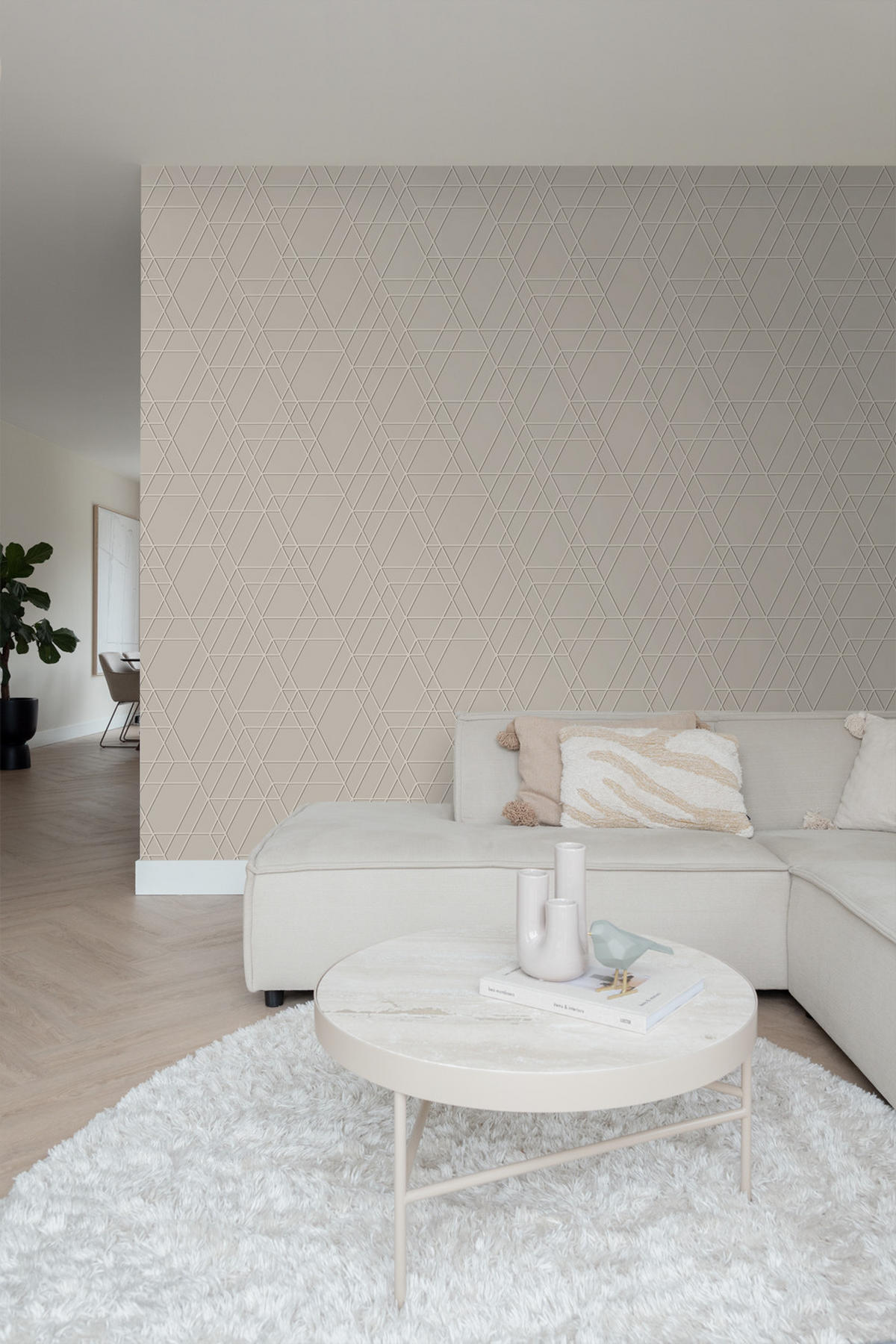 TAPETE 3D-Muster 50 x 900 cm - Grau, Papier (50/900cm) - ESTAhome
