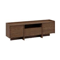 TV-MÖBEL Japandi Dunkles Holz - Braun, Holzwerkstoff (175/57/38cm) - Petits-meubles