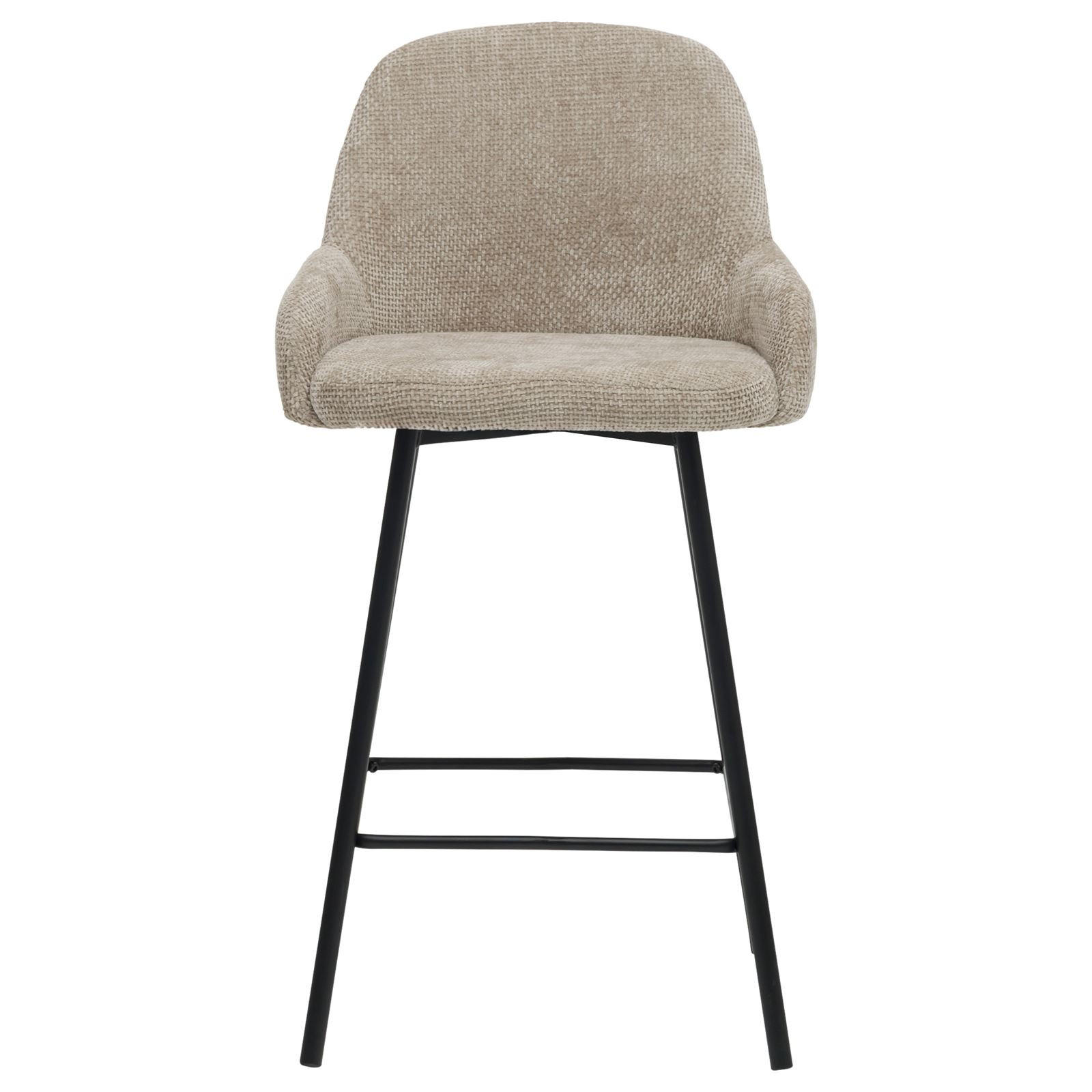 BARHOCKER VIVIANNE 2ER-SET - Beige, Textil (50/95/53cm) - IDIMEX