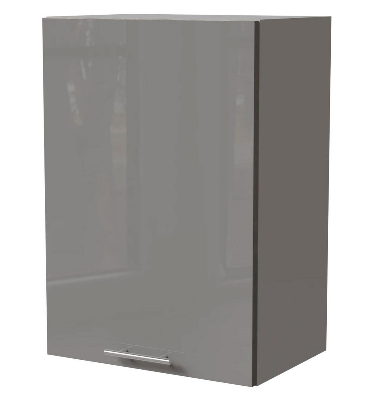 KÜCHENHÄNGESCHRANK Essen W2/50 Grau Hochglanz / Grau Matt 50 / 32,5 / 72cm - Grau, Holz/Holzwerkstoff (50/72/32.5cm) - Feldmann-Wohnen