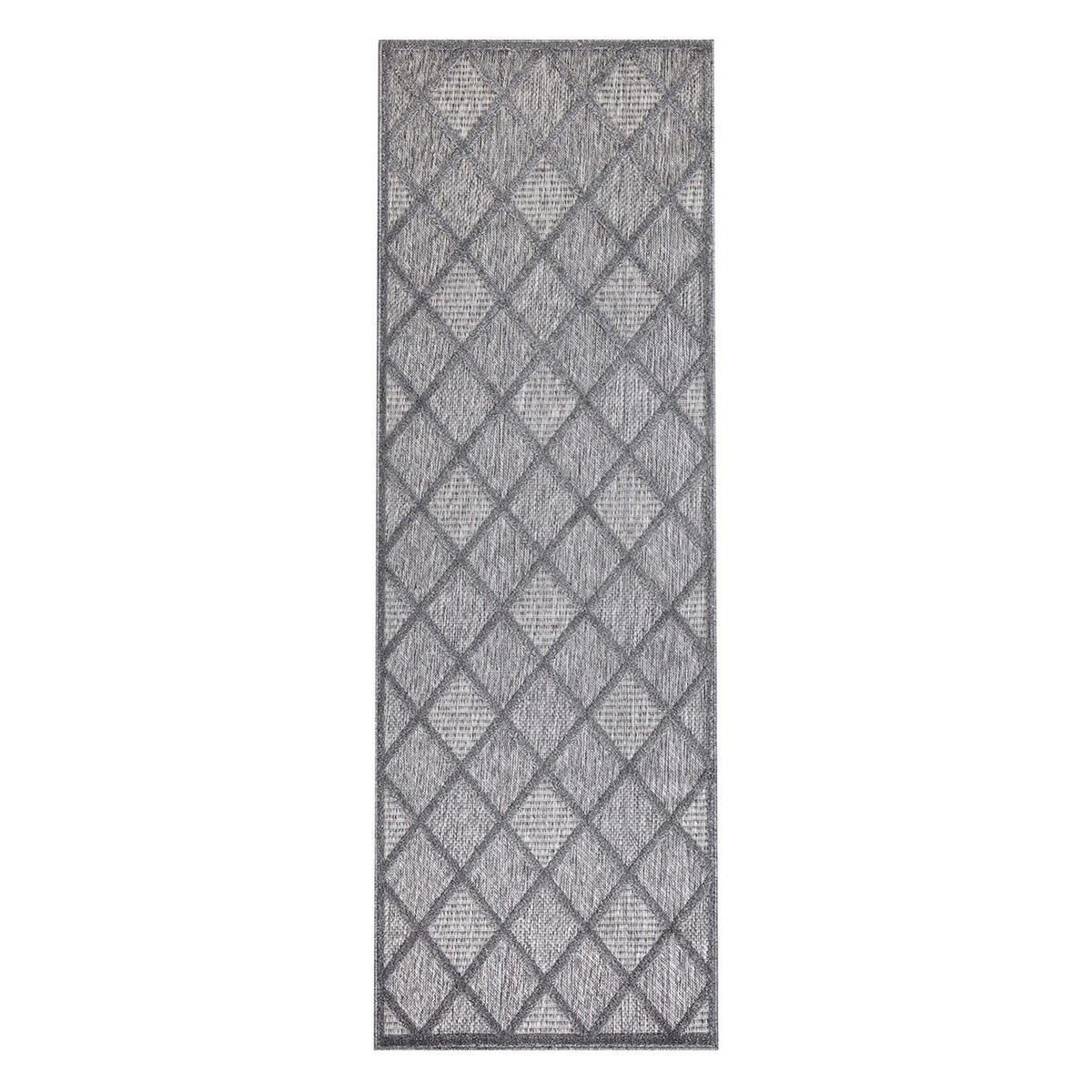 OUTDOOR-TEPPICH Santorini 457 Anthrazit 80x250 cm - Anthrazit, Textil (80/250cm) - carpet city