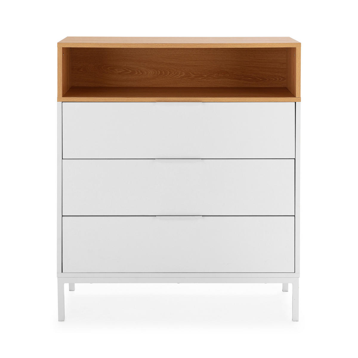 KOMMODE 80/95/40 Nieve Weiß - Weiß, Holzwerkstoff (80/95/40cm) - VS Venta-stock