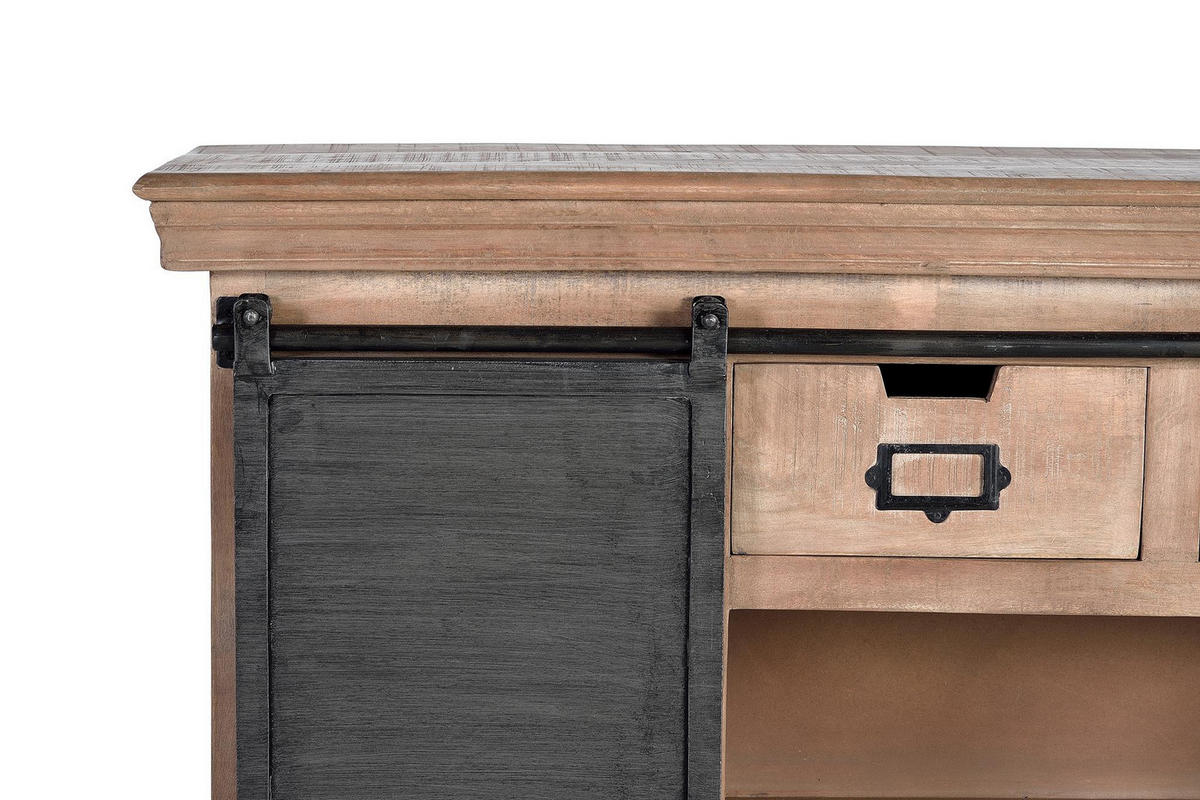 SIDEBOARD aus Mangoholz - Braun, Holz (40/85/115cm) - Giner y Colomer