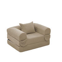SCHLAFSOFA DE-35175 klappbar 2-in-1 Braun - Braun, Textil (85/65/120cm) - ComfortXL