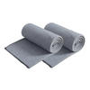 FLEECEDECKE 2er Set premium-line grau 130/160 cm Ketteleinfassung Anti-Pilling - Grau, Textil (130/160cm) - wometo