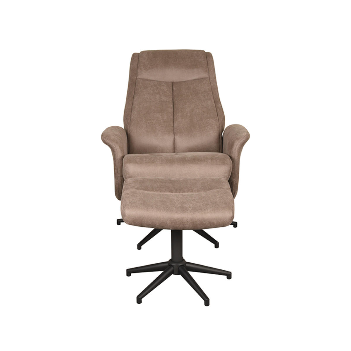 SESSEL Bergen Taupe 62/77/53 cm - Taupe, Textil (77/53/62cm) - LABEL51