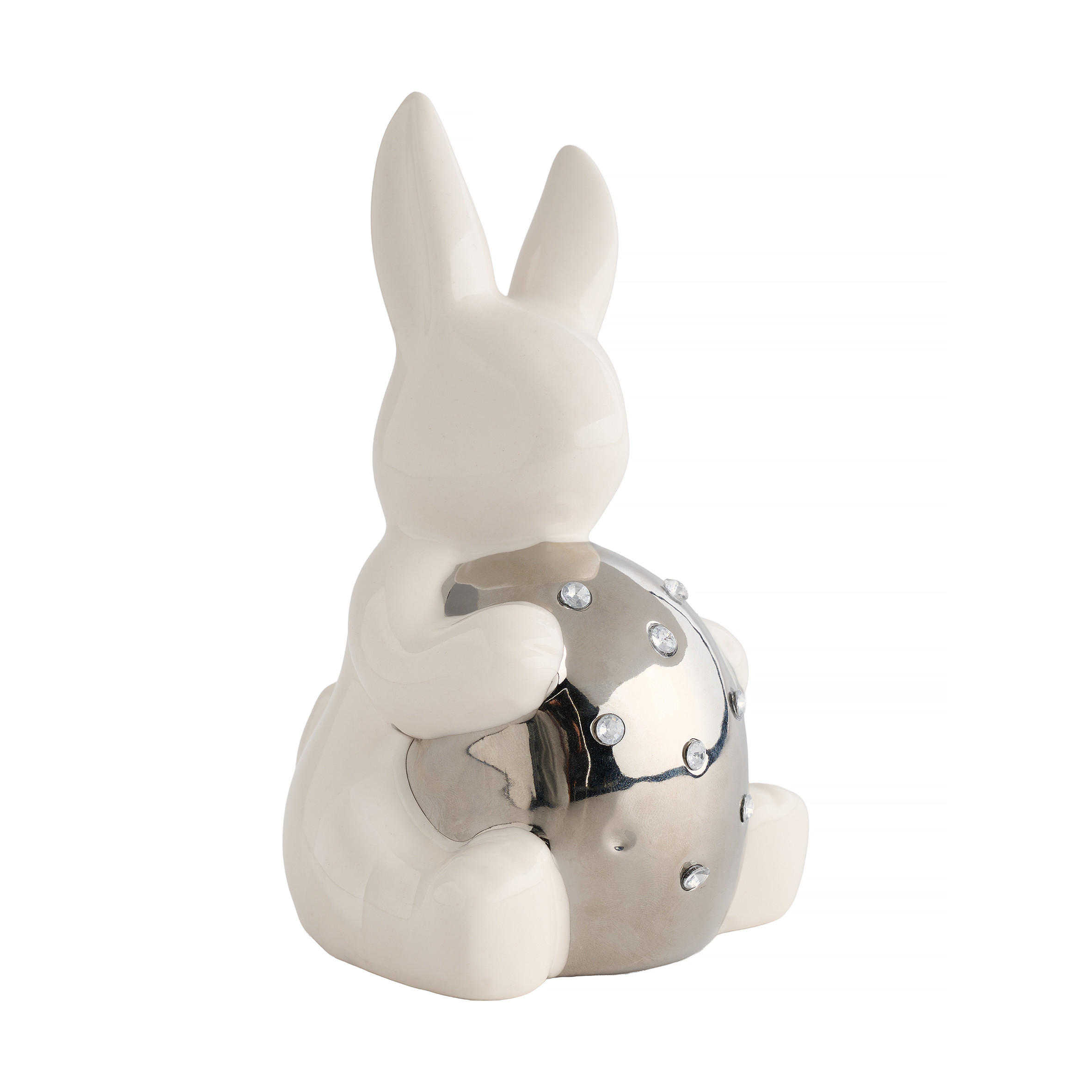 DEKOFIGUR Tulini - Silberfarben, Keramik (9/14.5/8.5cm) - home&you