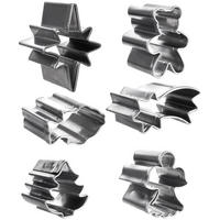 AUSSTECHFORM-SET Weihnachten mini 6-teilig Silber - Silberfarben, Metall (1.8/1.5/2.5cm) - Orion 