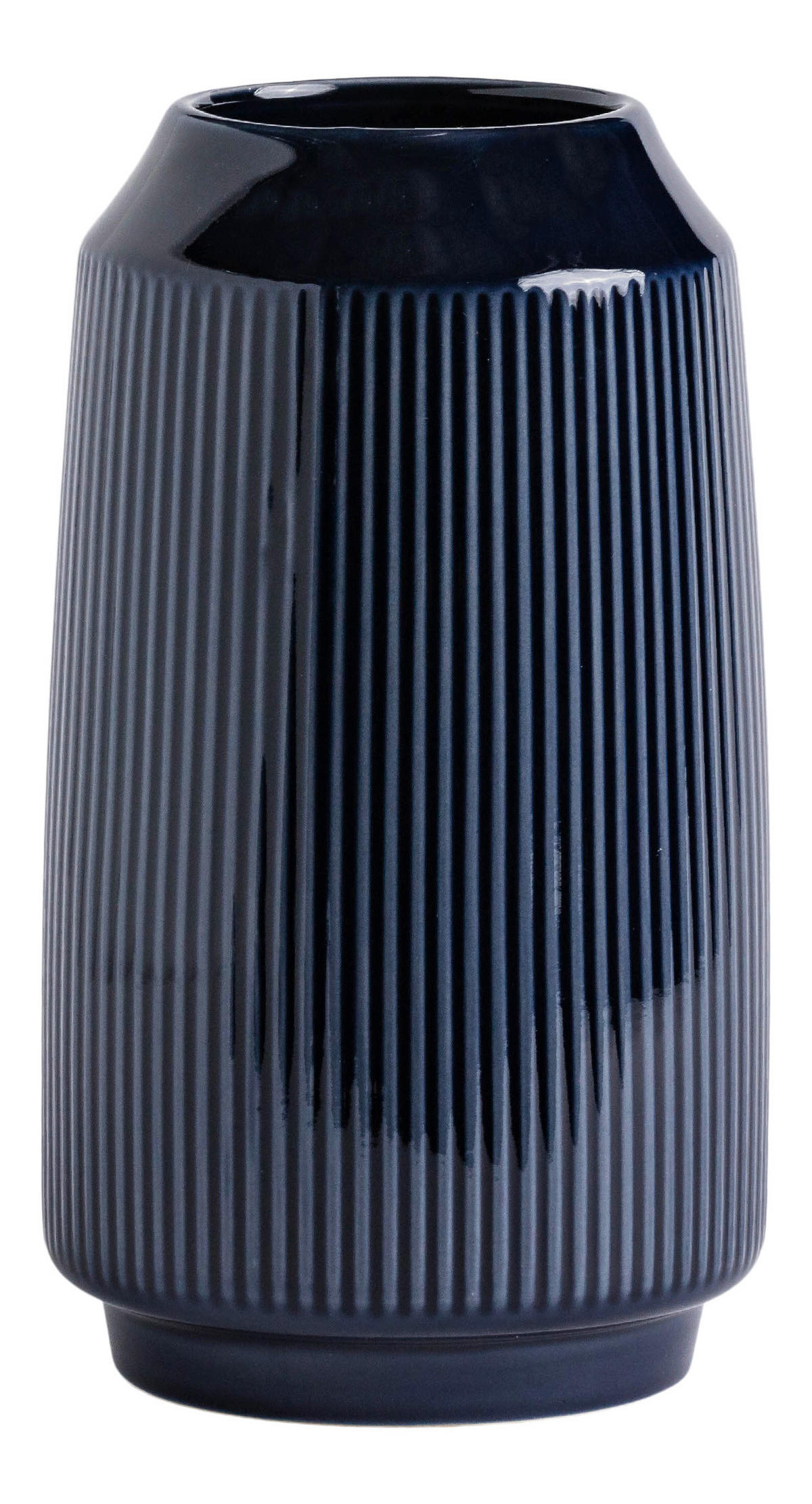 VASE Silken 26x14cm - Blau, Keramik (26cm) - home&you