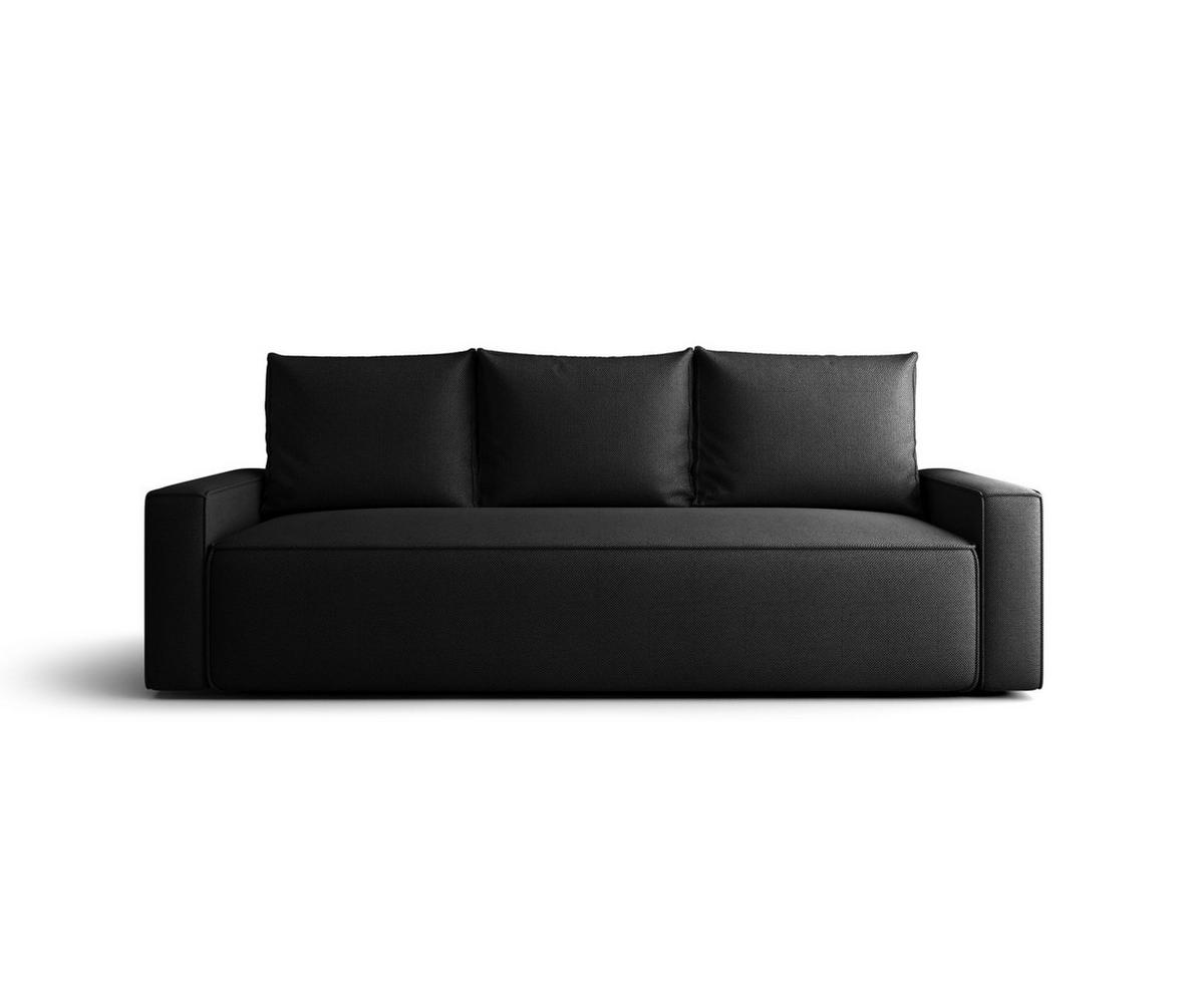 SOFA mit Schlaffunktion SAVIO Curio 99 - Schwarz, Textil (232/90/90cm) - Bedante