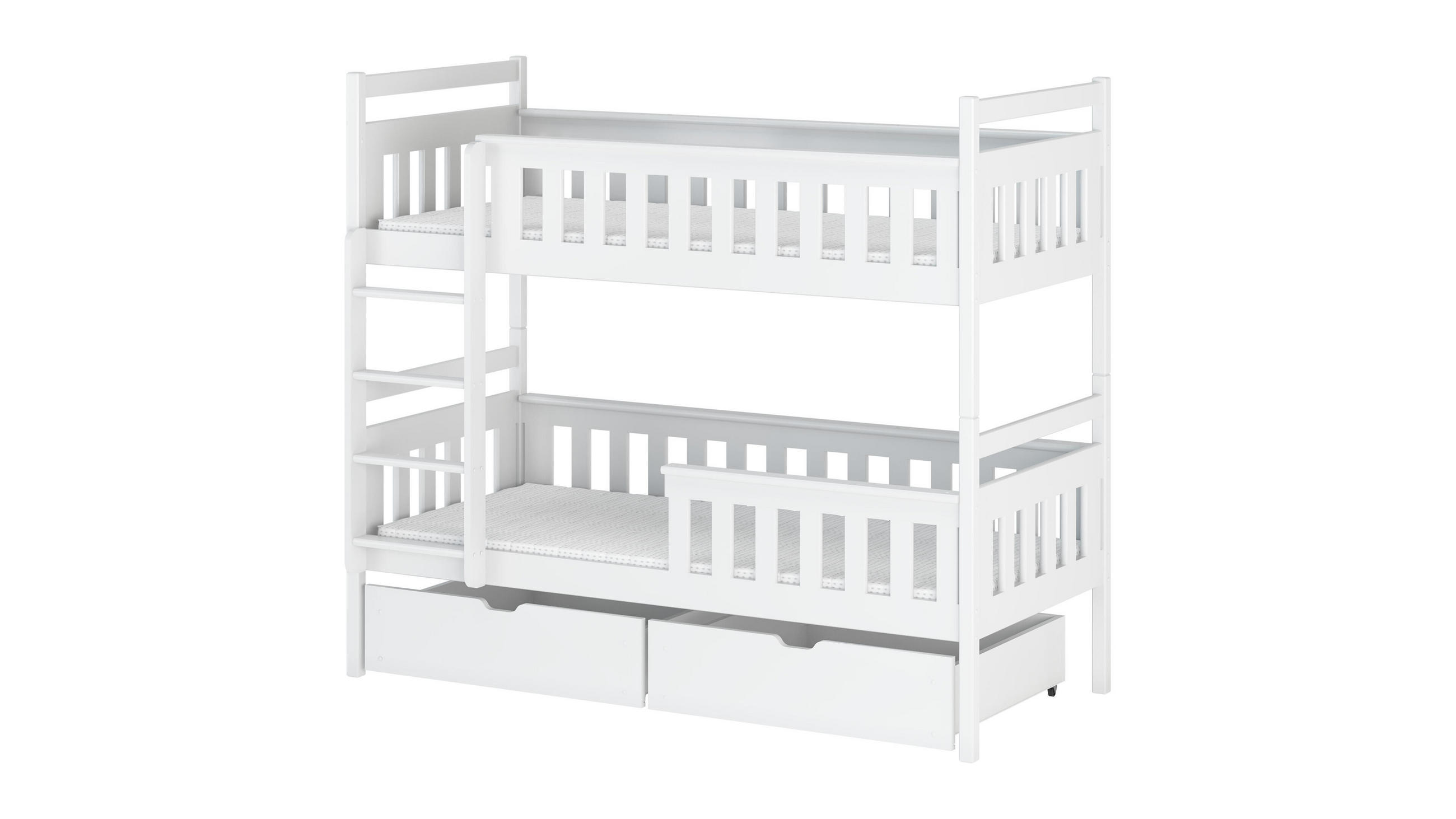 ETAGENBETT WEIß - Weiß, Holz (90/200cm) - FURNLUX